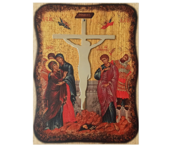 Ξύλινη εικόνα Σταύρωση του Κυρίου