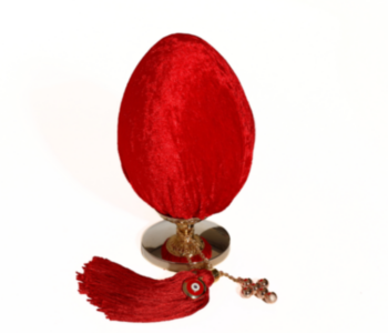 Βελούδινο αυγό κόκκινο