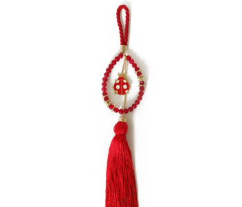 Κρεμαστό γούρι με πασχαλίτσα